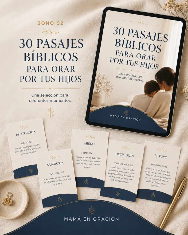 Imagen del BONO 02: 30 pasajes bíblicos para orar por tus hijos