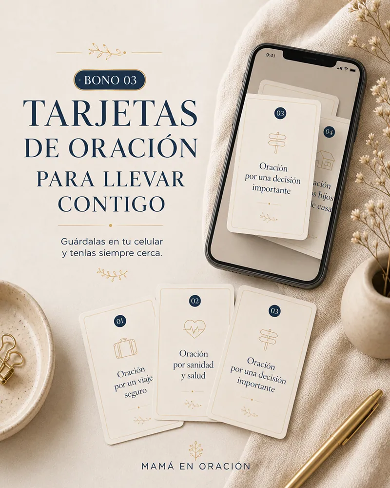 Imagen del BONO 03: Tarjetas de oración para llevar contigo