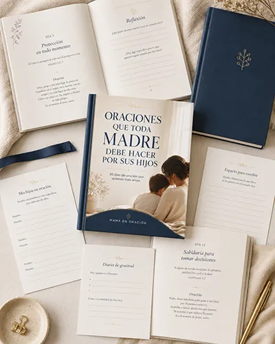 Páginas internas del ebook y cuaderno de oración